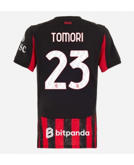 Günstige AC Milan Fikayo Tomori #23 Heimtrikot Damen 2025-26 Kurzarm